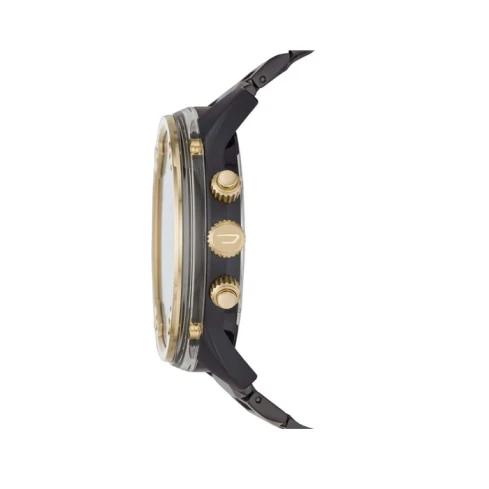 Мъжки ръчен часовник с кварцов механизъм - корпус от Стомана - Стоманена верижка - цвят Черен Черен