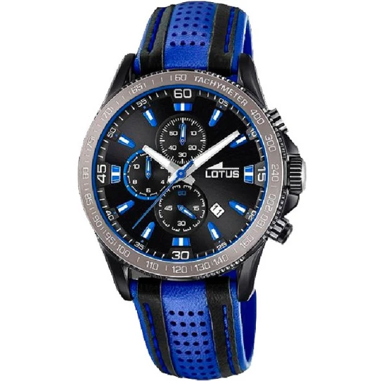 Мъжки ръчен часовник с кварцов механизъм - корпус от Стомана - Естествена кожа - цвят Черен Черен