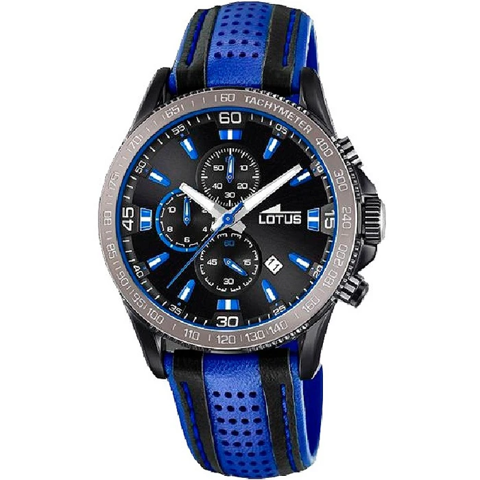 Мъжки ръчен часовник с кварцов механизъм - корпус от Стомана - Естествена кожа - цвят Черен Черен