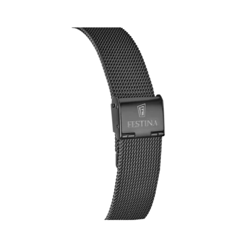 Мъжки ръчен часовник с автоматичен механизъм - корпус от Стомана - Меш - цвят Скелетон Сив