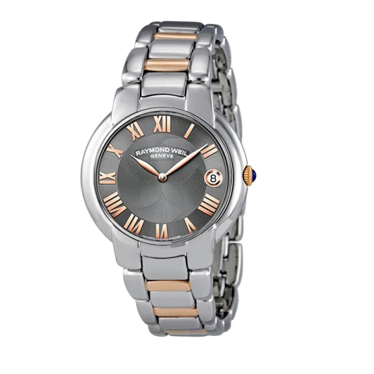 Дамски ръчен часовник с кварцов механизъм - корпус от Стомана - Стоманена верижка - цвят Черен Сив