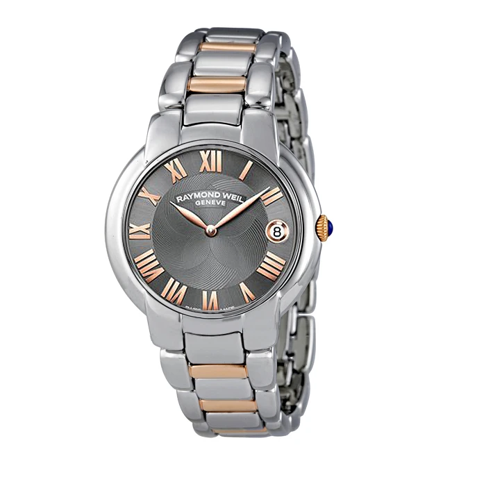 Дамски ръчен часовник с кварцов механизъм - корпус от Стомана - Стоманена верижка - цвят Черен Сив