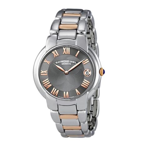 Дамски ръчен часовник с кварцов механизъм - корпус от Стомана - Стоманена верижка - цвят Черен Сив