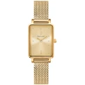 Дамски ръчен часовник с кварцов механизъм - корпус от Стомана - Меш - цвят Шампанско Злато