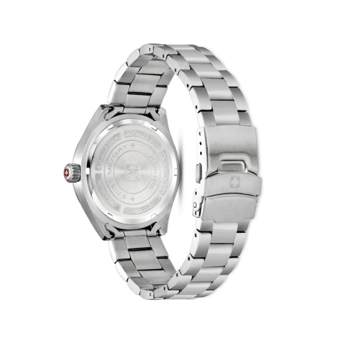 Мъжки ръчен часовник с кварцов механизъм - корпус от Стомана - Стоманена верижка - цвят Син Сив