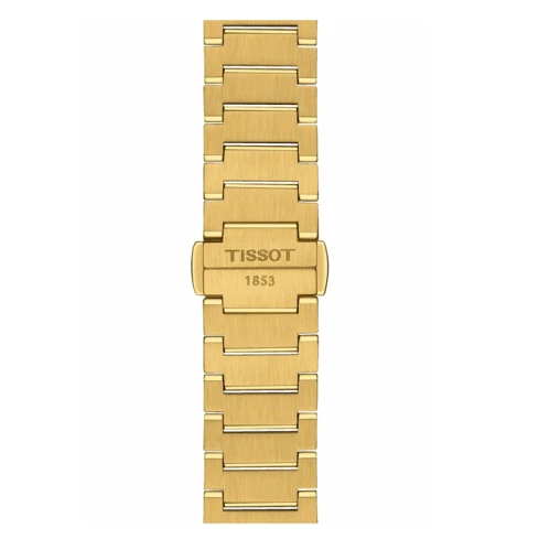 Унисекс ръчен часовник с кварцов механизъм - корпус от Стомана - Стоманена верижка - цвят Шампанско Злато