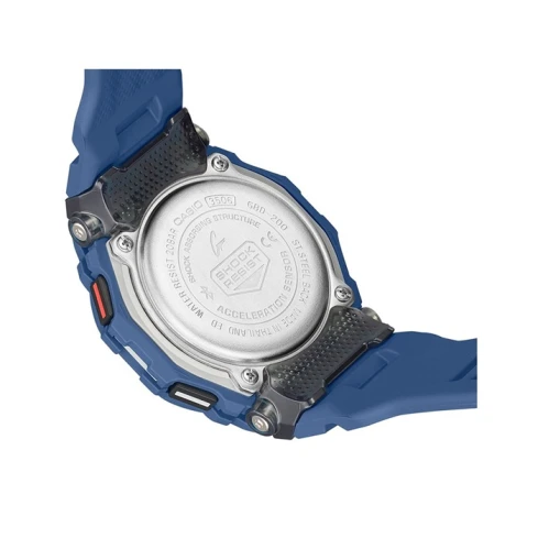 Мъжки ръчен часовник с кварцов механизъм - корпус от Полимер - Полимер - цвят Черен Син