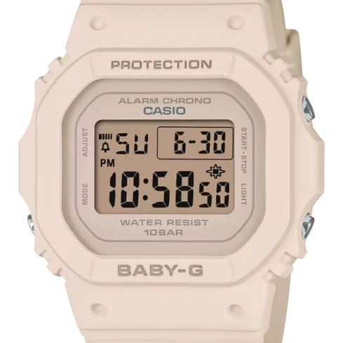 Дамски ръчен часовник с кварцов механизъм - корпус от Полимер - Полимер - цвят Сив Бежов