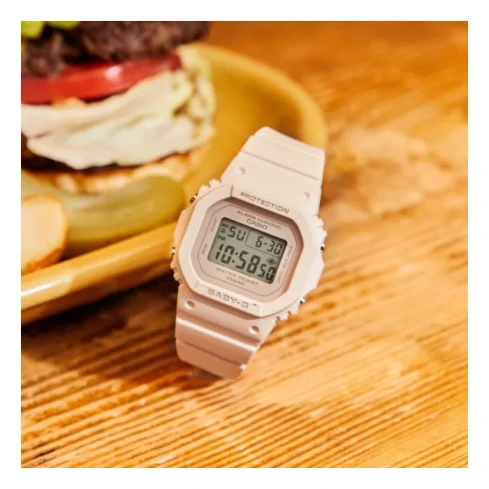 Дамски ръчен часовник с кварцов механизъм - корпус от Полимер - Полимер - цвят Сив Бежов