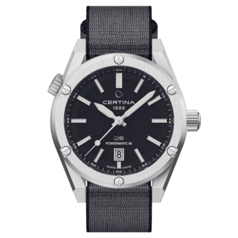 Мъжки ръчен часовник с автоматичен механизъм - корпус от Стомана - Стоманена верижка - цвят Черен