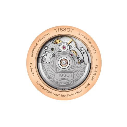 Мъжки ръчен часовник с автоматичен механизъм - корпус от Стомана - Естествена кожа - цвят Сребрист Кафяв