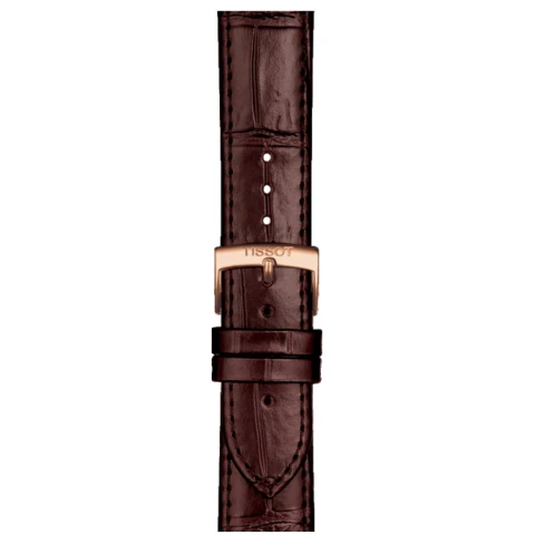 Мъжки ръчен часовник с автоматичен механизъм - корпус от Стомана - Естествена кожа - цвят Сребрист Кафяв