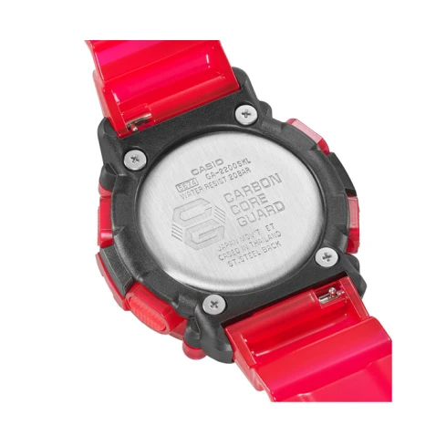 Мъжки ръчен часовник с кварцов механизъм - корпус от Полимер - Полимер - цвят Черен Червен