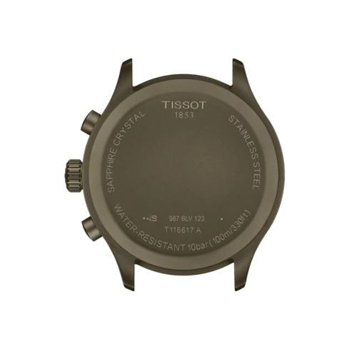 Мъжки ръчен часовник с кварцов механизъм - корпус от Стомана - Естествена кожа - цвят Зелен Черен