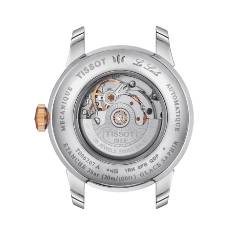 Дамски ръчен часовник с автоматичен механизъм - корпус от Стомана - Стоманена верижка - цвят Седеф Розово Злато