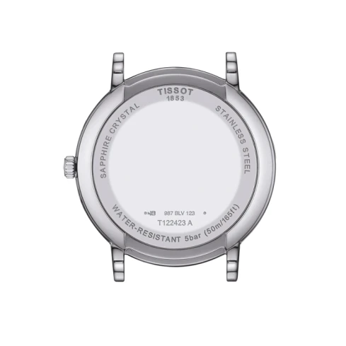 Мъжки ръчен часовник с кварцов механизъм - корпус от Стомана - Естествена кожа - цвят Син Син