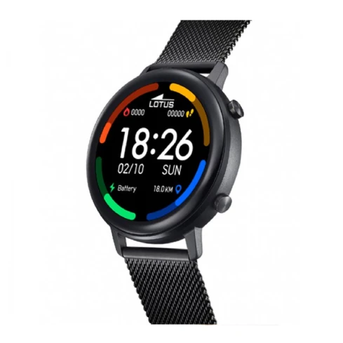 Мъжки ръчен часовник с смарт дигитален механизъм - корпус от Цинкови сплави - Меш - цвят Черен Черен