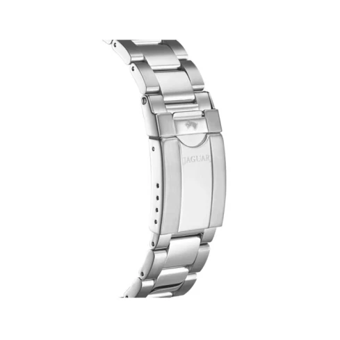 Мъжки ръчен часовник с кварцов механизъм - корпус от Стомана - Стоманена верижка - цвят Черен Сив