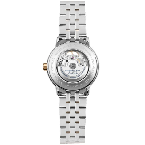 Мъжки ръчен часовник с автоматичен механизъм - корпус от Стомана - Стоманена верижка - цвят Черен Розово Злато