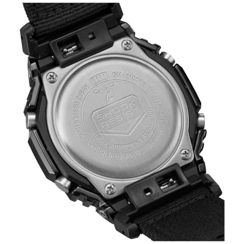 Мъжки ръчен часовник с кварцов механизъм - корпус от Полимер - Текстил - цвят Черен