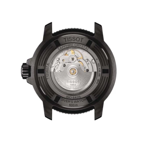 Мъжки ръчен часовник с автоматичен механизъм - корпус от Стомана - Каучук - цвят Син Черен