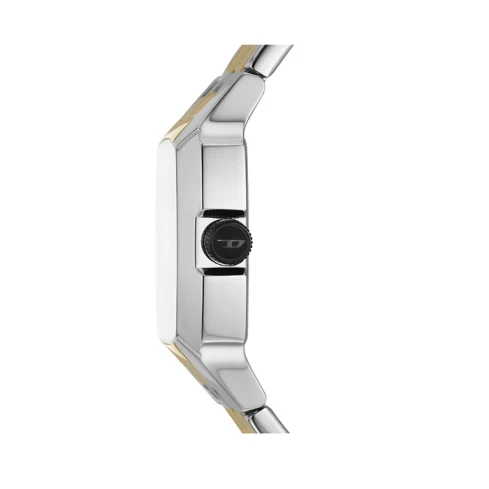 Мъжки ръчен часовник с кварцов механизъм - корпус от Стомана - Стоманена верижка - цвят Черен Злато