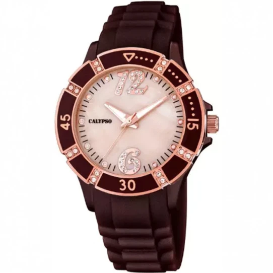 Унисекс ръчен часовник с кварцов механизъм - корпус от Полимер - Полимер - цвят Червен