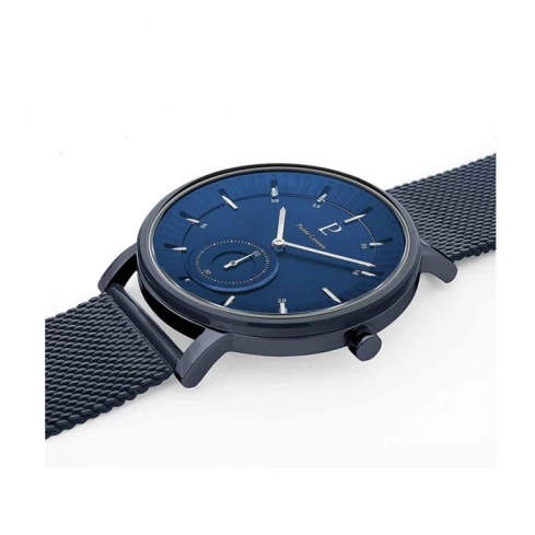 Мъжки ръчен часовник с кварцов механизъм - корпус от Стомана - Меш - цвят Син Син