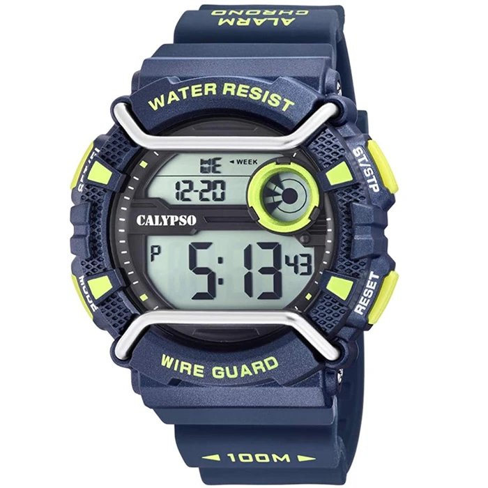 Унисекс ръчен часовник с кварцов механизъм - корпус от Полимер - Полимер - цвят Сив Син