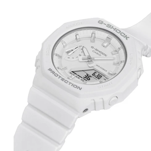 Дамски ръчен часовник с кварцов механизъм - корпус от Полимер - Полимер - цвят Бял Бял