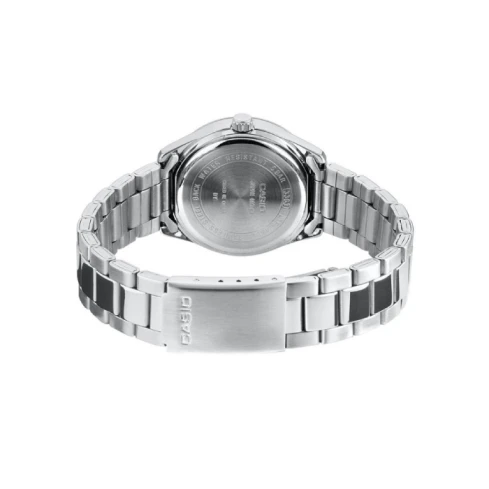 Дамски ръчен часовник с кварцов механизъм - корпус от Стомана - Стоманена верижка - цвят Бял Сив