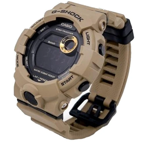 Мъжки ръчен часовник с кварцов механизъм - корпус от Полимер - Полимер - цвят Черен Бежов