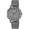Дамски ръчен часовник с кварцов механизъм - корпус от Стомана - Меш - цвят Сив Сив