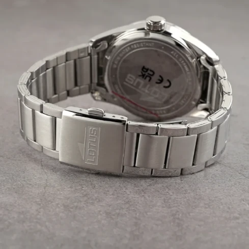 Мъжки ръчен часовник с кварцов механизъм - корпус от Стомана - Стоманена верижка - цвят Син Сив