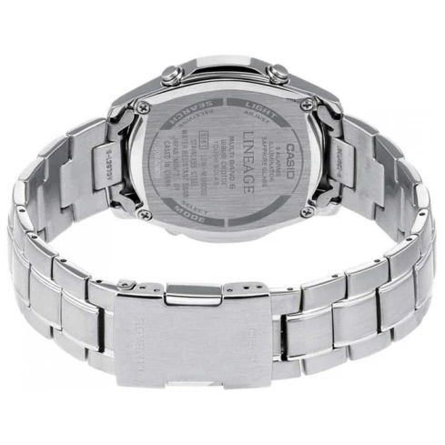 Мъжки ръчен часовник с кварцов механизъм - корпус от Стомана - Стоманена верижка - цвят Черен Сив