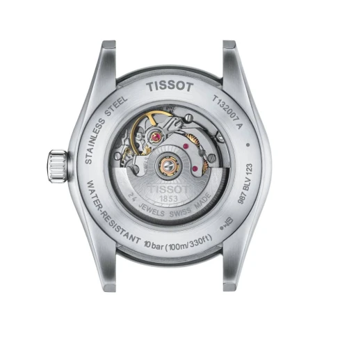 Дамски ръчен часовник с автоматичен механизъм - корпус от Стомана - Стоманена верижка - цвят Син Сив