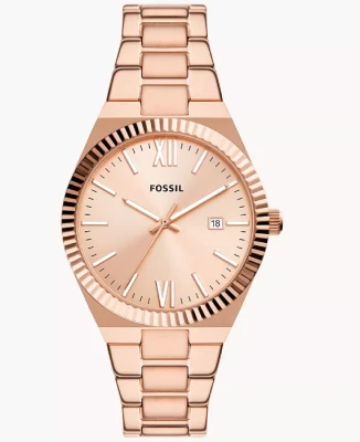 Дамски ръчен часовник с кварцов механизъм - корпус от Стомана - Стоманена верижка - цвят Розово Злато Розово Злато