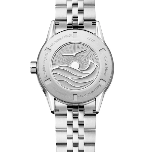 Мъжки ръчен часовник с автоматичен механизъм - корпус от Стомана - Стоманена верижка - цвят Черен Сив