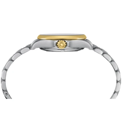 Дамски ръчен часовник с автоматичен механизъм - корпус от Стомана - Стоманена верижка - цвят Седеф Злато