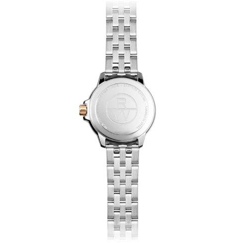 Дамски ръчен часовник с кварцов механизъм - корпус от Стомана - Стоманена верижка - цвят Кафяв Розово Злато