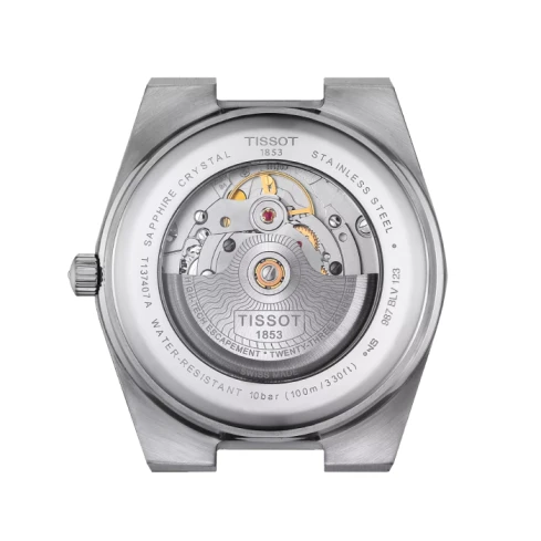 Мъжки ръчен часовник с автоматичен механизъм - корпус от Стомана - Стоманена верижка - цвят Син Сив