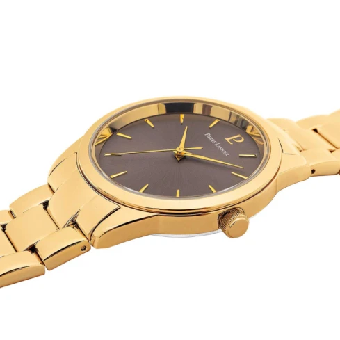 Дамски ръчен часовник с кварцов механизъм - корпус от Стомана - Стоманена верижка - цвят Черен Злато