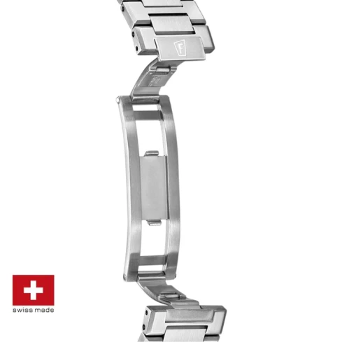 Дамски ръчен часовник с автоматичен механизъм - корпус от Стомана - Стоманена верижка - цвят Зелен Сив