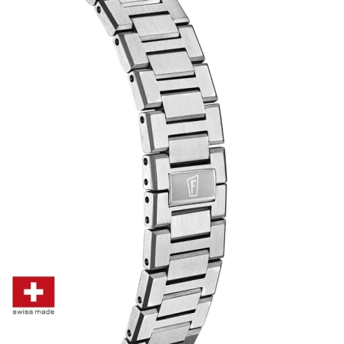 Дамски ръчен часовник с автоматичен механизъм - корпус от Стомана - Стоманена верижка - цвят Зелен Сив