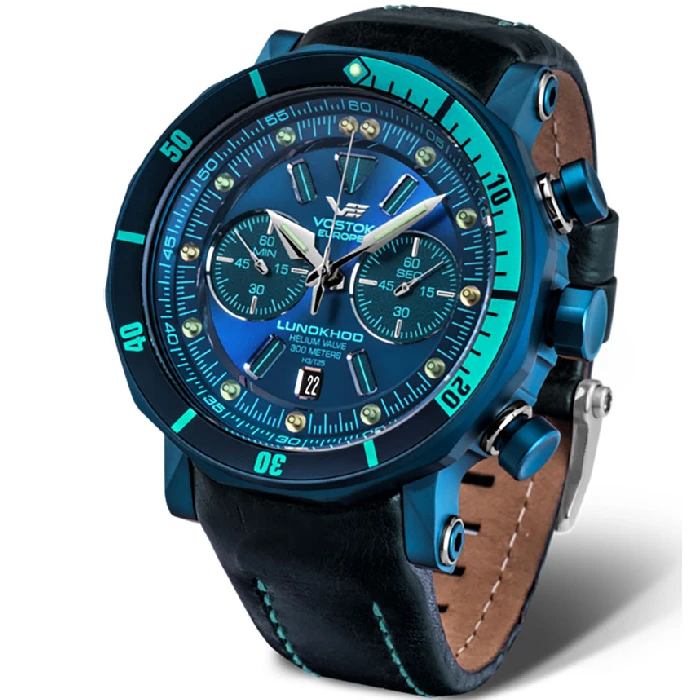 Мъжки ръчен часовник с кварцов механизъм - корпус от Стомана - Силиконова каишка - цвят Син Син