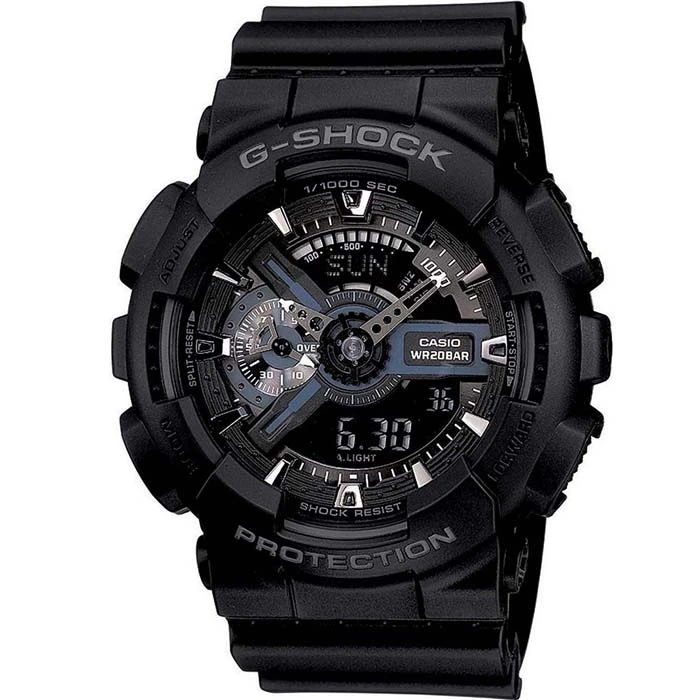 Casio GA-110-1BER G-Shock - Мъжки ръчен часовник с кварцов механизъм - корпус от Полимер - Полимер - цвят Черен Черен
