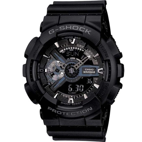Casio GA-110-1BER G-Shock - Мъжки ръчен часовник с кварцов механизъм - корпус от Полимер - Полимер - цвят Черен Черен