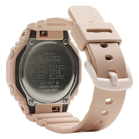 Дамски ръчен часовник с кварцов механизъм - корпус от Полимер - Полимер - цвят Бежов Бежов