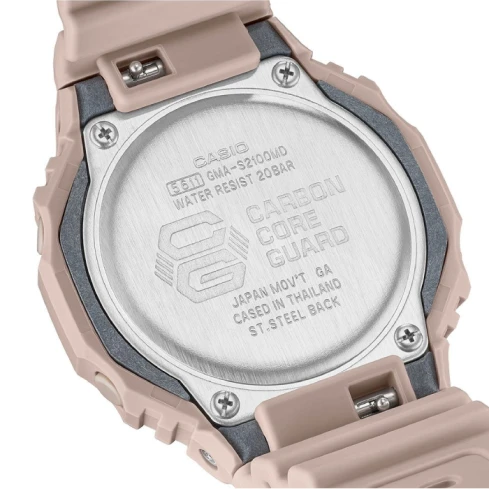 Дамски ръчен часовник с кварцов механизъм - корпус от Полимер - Полимер - цвят Бежов Бежов