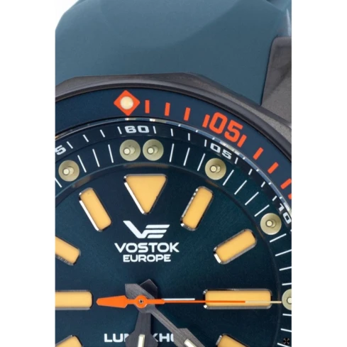 Мъжки ръчен часовник с автоматичен механизъм - корпус от Стомана - Естествена кожа - цвят Син Черен